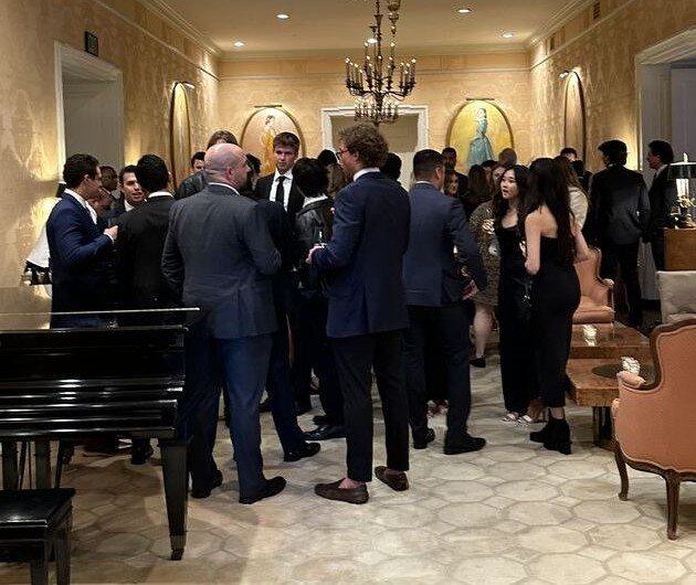 Black-tie reception at a 1752vc event