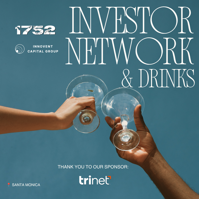 Investor Network and Drinks invitation in Santa Monica, California