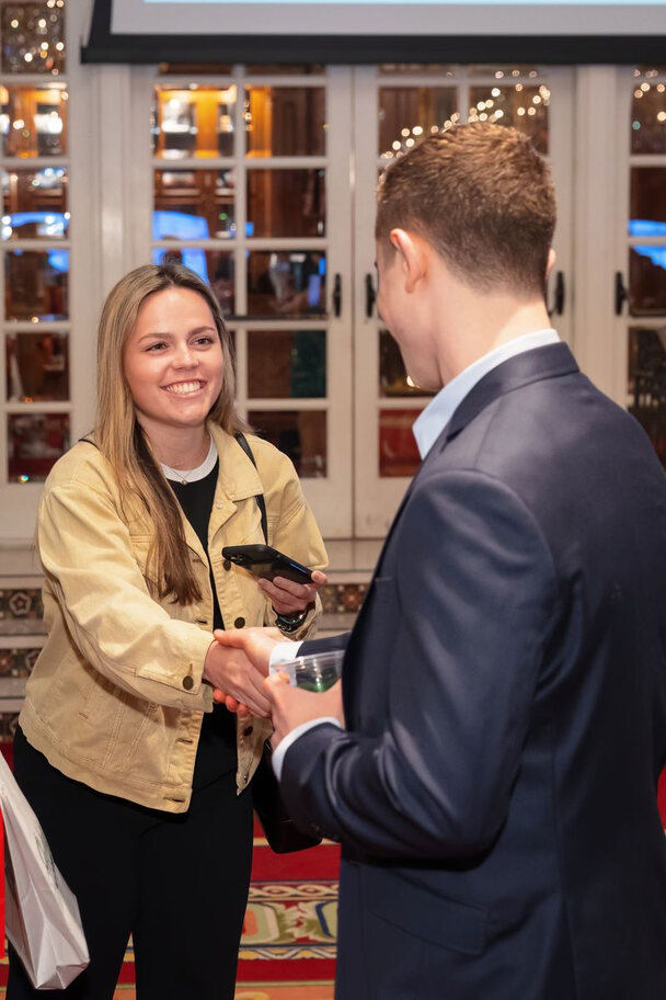 Founders connecting at a 1752vc event