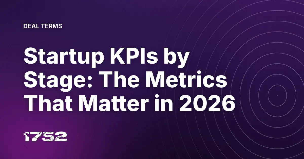 Startup KPIs by Stage: The Metrics That Matter in 2026